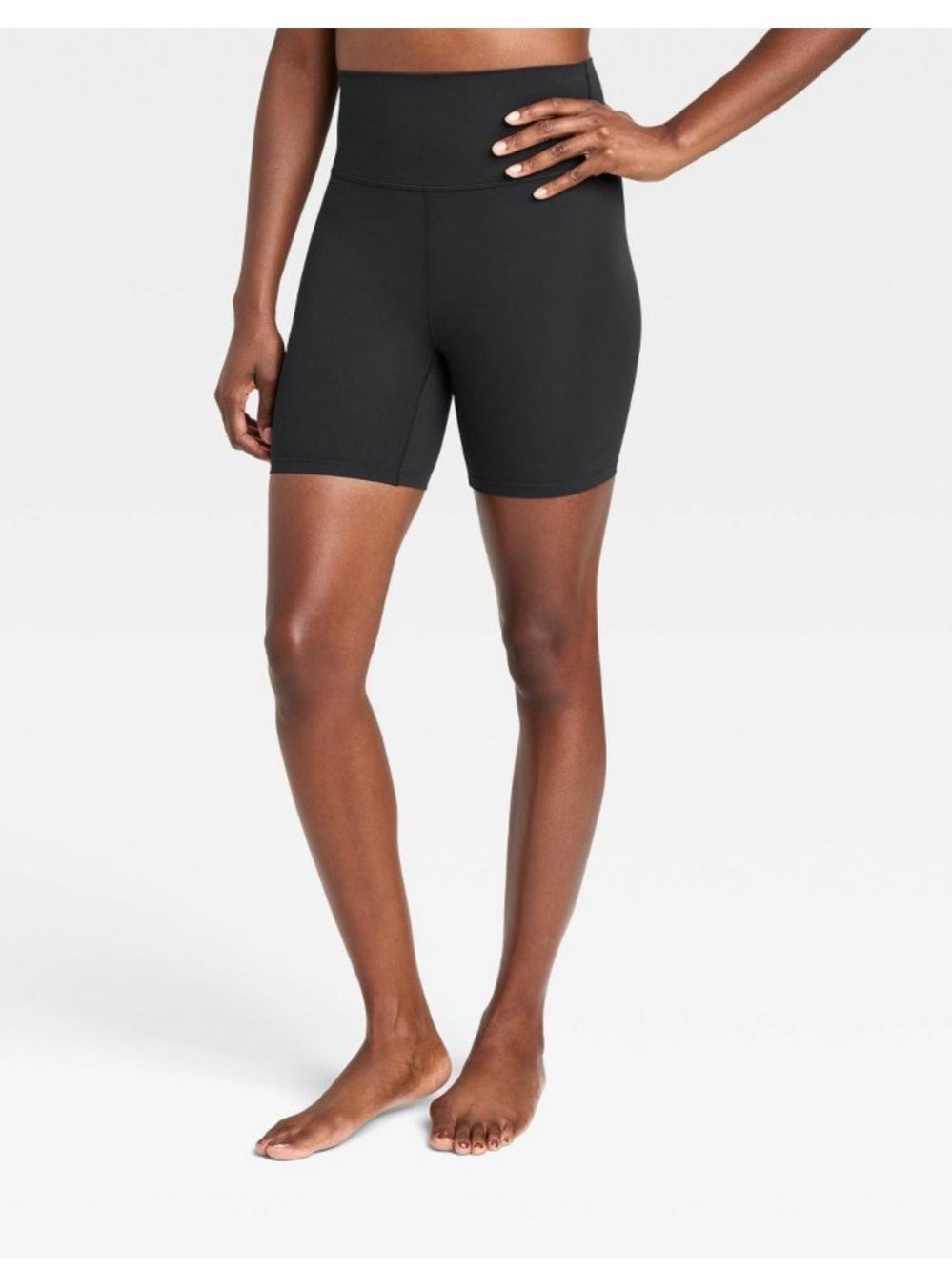 all in motion Black High-Rise Bike Shorts